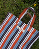 DOS OMBRE BENGALI BAG 076 - ORANGE CHOC BLUE STRIPE