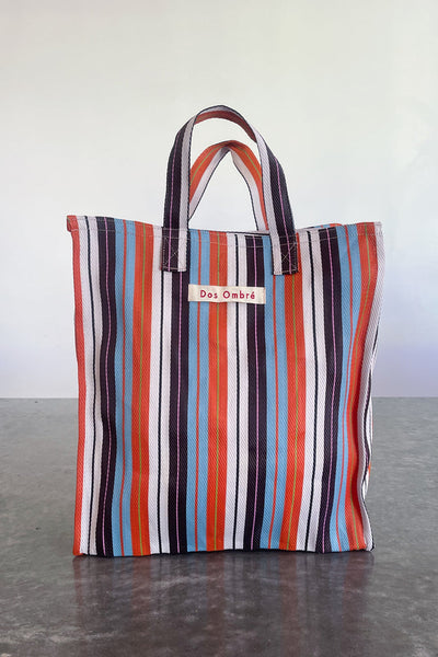 DOS OMBRE BENGALI BAG 076 - ORANGE CHOC BLUE STRIPE