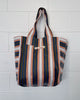 DOS OMBRE BIG BENGALI BAG 009 - PINK KHAKI BLUE STRIPE
