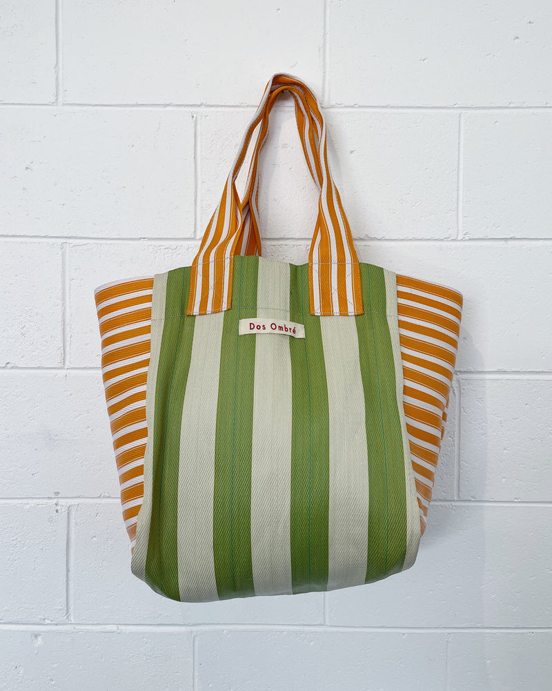 DOS OMBRE BIG BENGALI BAG 008 - YELLOW LIME STRIPE