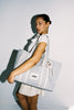 Juni The Everything Bag Blue Check - side view