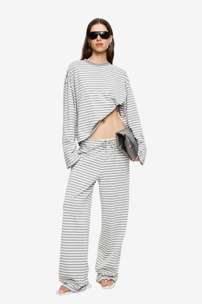 LIONESS BLOOM LONG SLEEVE - ASH STRIPE