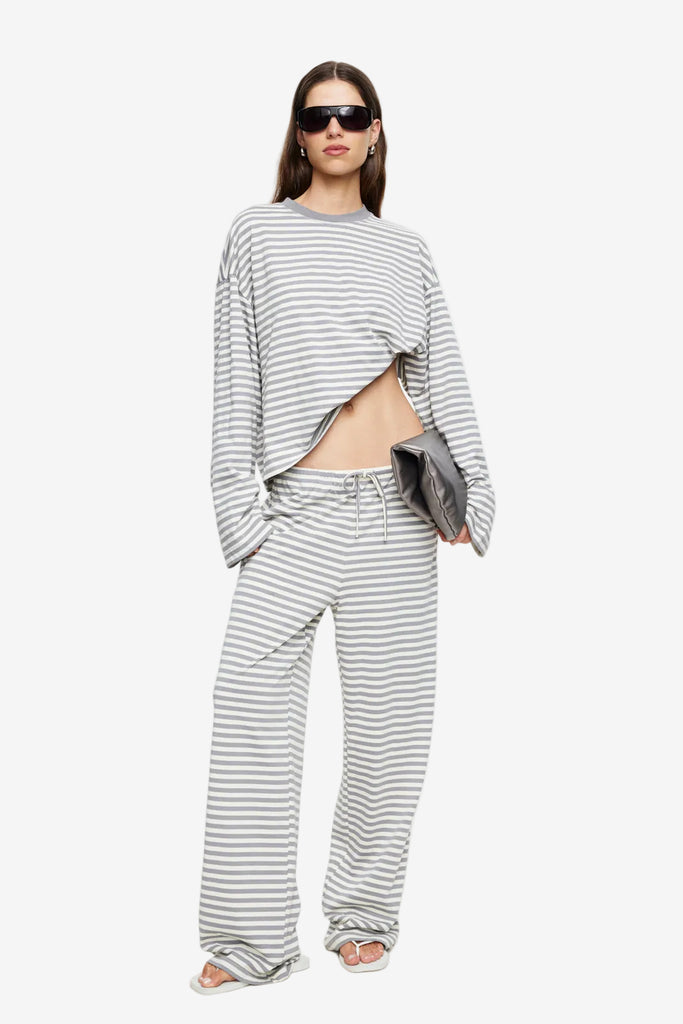LIONESS BLOOM LONG SLEEVE - ASH STRIPE