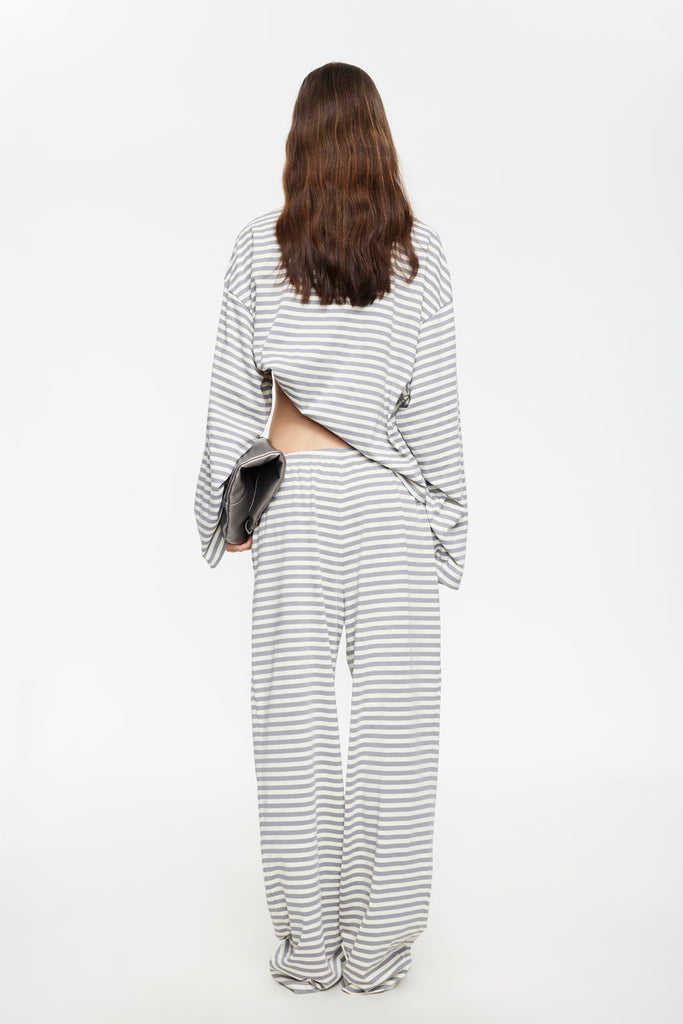 LIONESS BLOOM LONG SLEEVE - ASH STRIPE