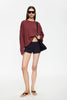 LIONESS BLOOM LONG SLEEVE - CHOCOLATE WINE STRIPE