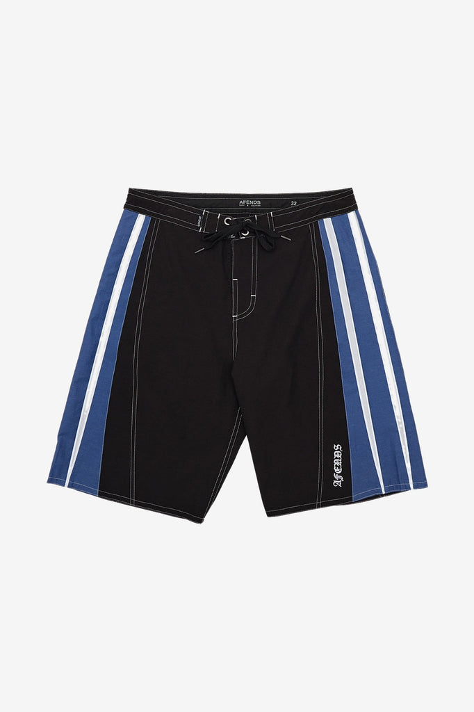 AFENDS FORUM SURF RELATED V2 BOARDSHORT 22" - BLACK/BLUE