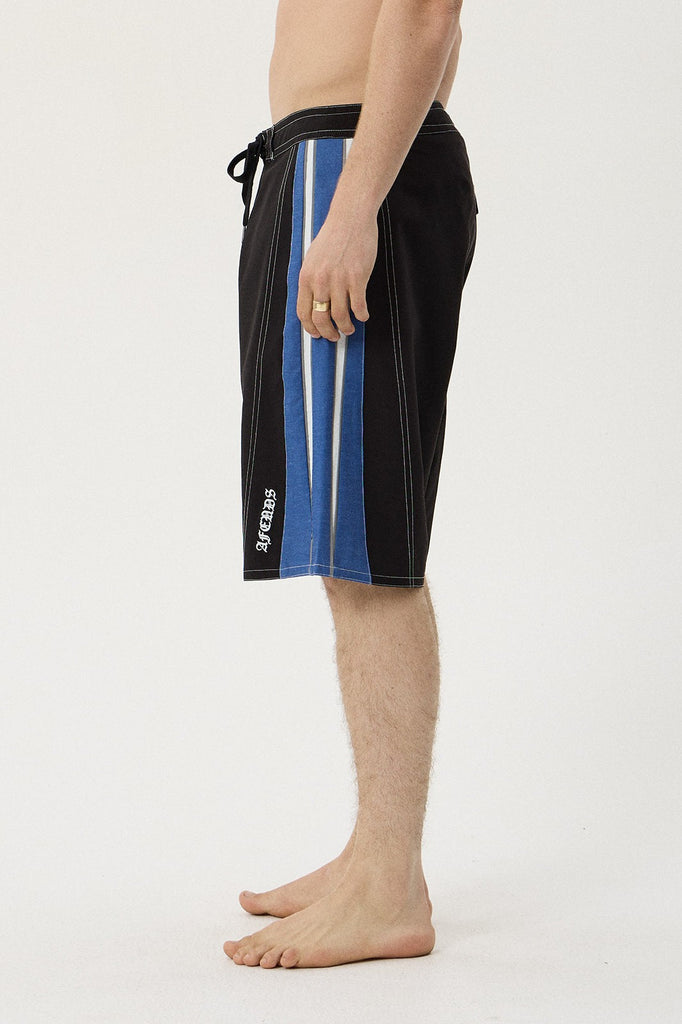 AFENDS FORUM SURF RELATED V2 BOARDSHORT 22" - BLACK/BLUE