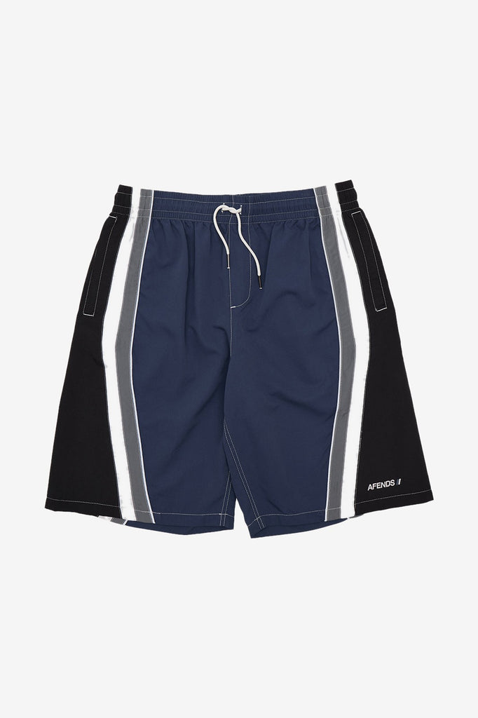 AFENDS TALLOWS SWIM SHORT 22" - BLACK/BLUE