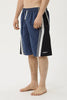 AFENDS TALLOWS SWIM SHORT 22" - BLACK/BLUE