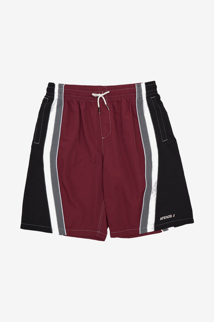 AFENDS TALLOWS SWIM SHORT 22" - BURGUNDY