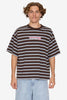 Globo Stripe Box Crop Tee - Ganache Stripe