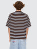 Globo Stripe Box Crop Tee - Ganache Stripe