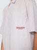 Worship Supplies Data Point Box Crop Short Sleeve Shirt - Vapour Grey