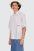 Worship Supplies Data Point Box Crop Short Sleeve Shirt - Vapour Grey
