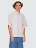 Worship Supplies Data Point Box Crop Short Sleeve Shirt - Vapour Grey