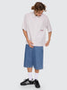 Worship Supplies Data Point Box Crop Short Sleeve Shirt - Vapour Grey