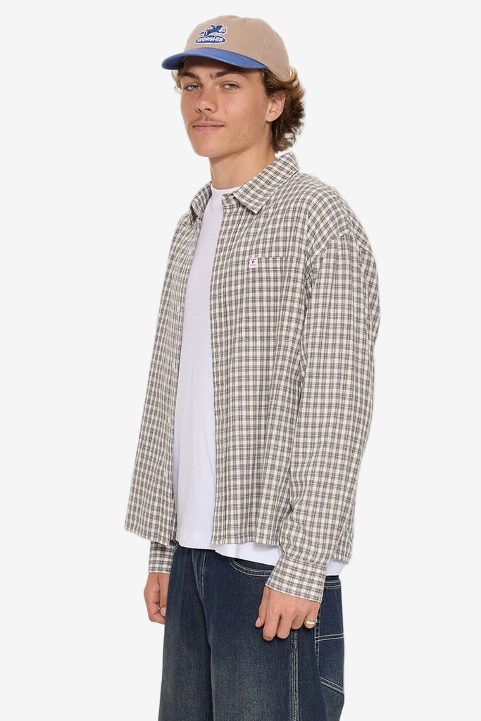 WORSHIP SUPPLIES Jasper Crop Long Sleeve Shirt - Jasper Green detail