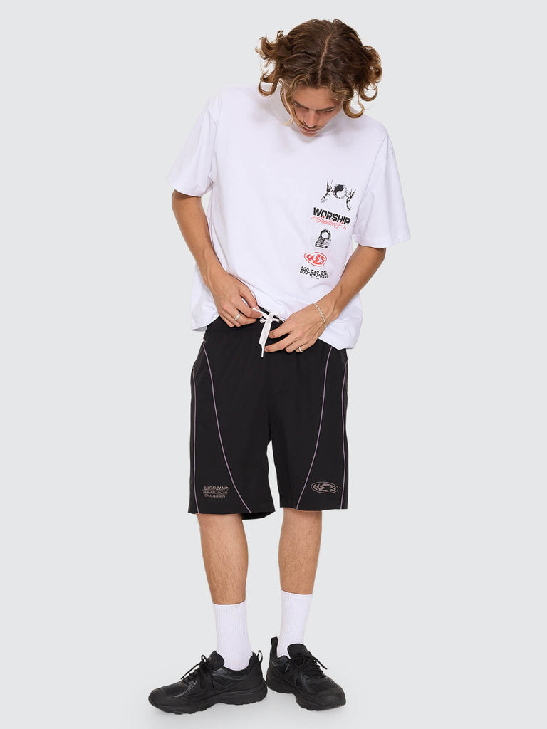 Worship Supplies Toll Free Elastic Swim Short - Black