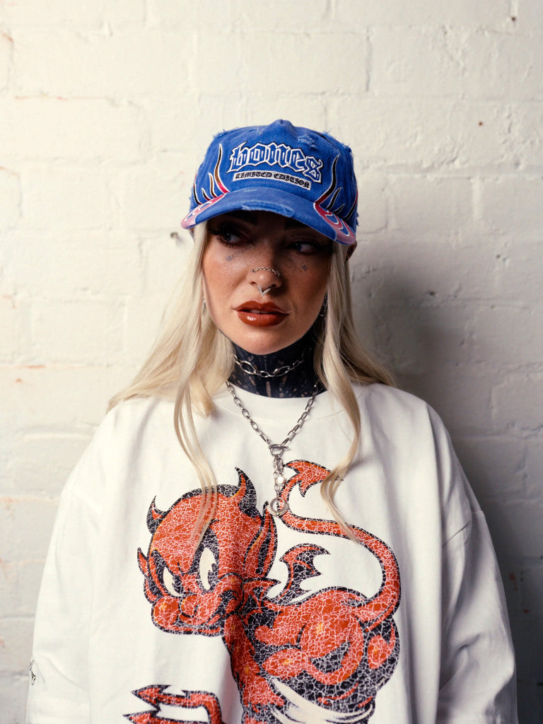 Billy Bones Club Hot Head Cap - Washed Blue