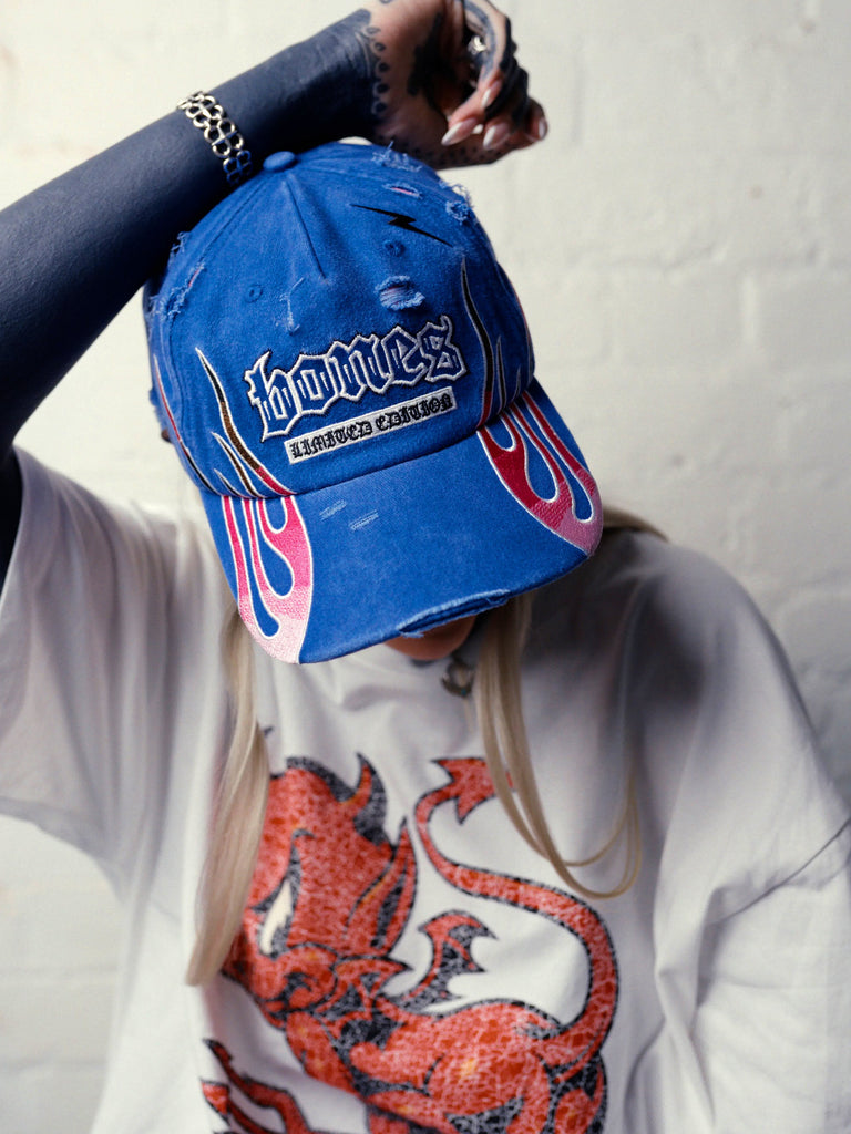 Billy Bones Club Hot Head Cap - Washed Blue