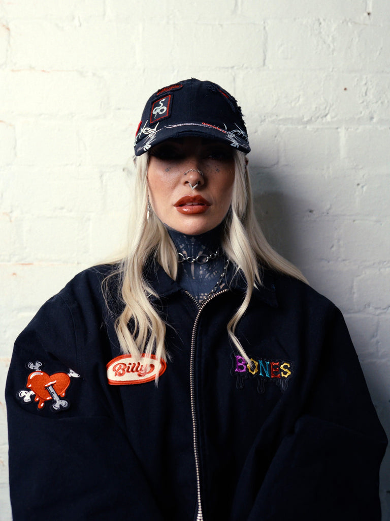 Billy Bones Club Patch Me Up Cap - Washed Black