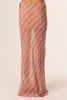 SNDYS THE LABEL Tai Maxi Skirt - Mocha Plaid detail