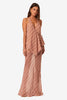 SNDYS THE LABEL Tai Maxi Skirt - Mocha Plaid
