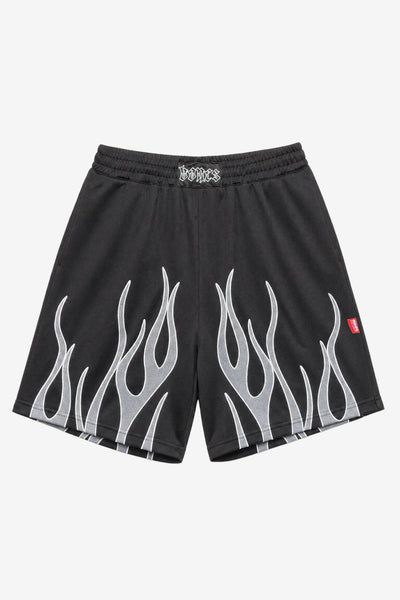 Billy Bones Club Flamed Baller Shorts - Black
