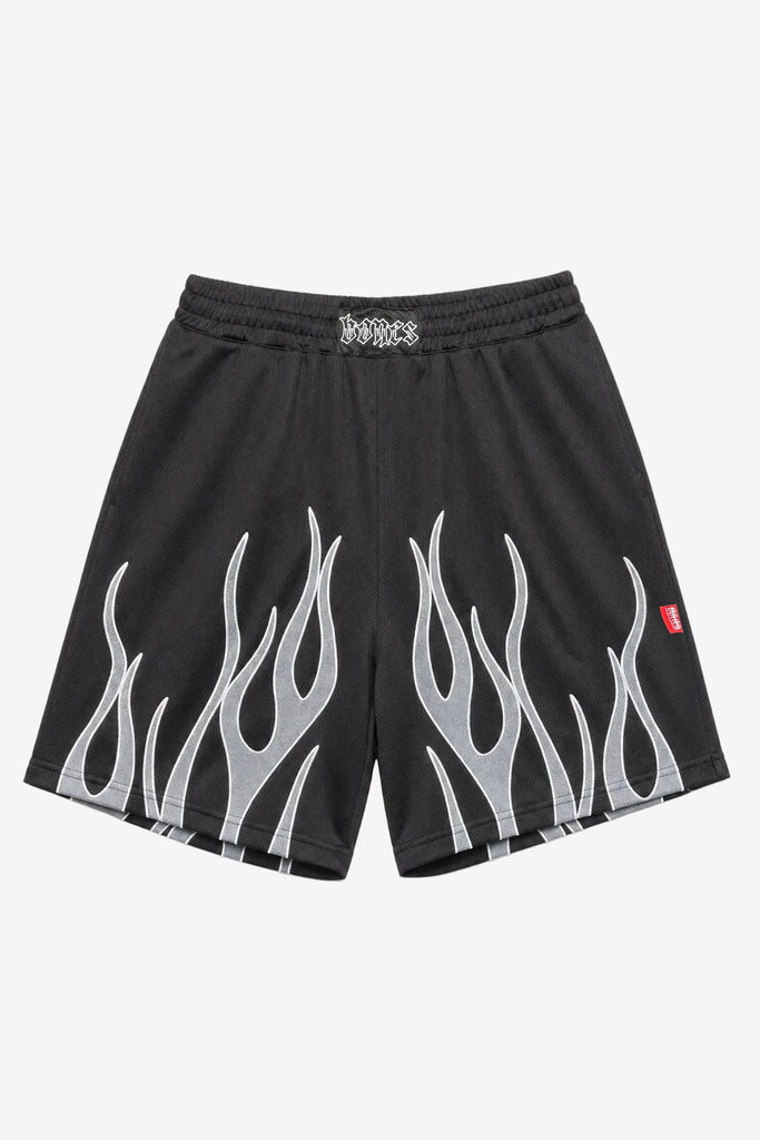 Billy Bones Club Flamed Baller Shorts - Black