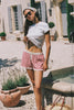 Juni Josie Boxer Short Red Check