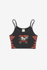 Billy Bones Club Flamed Rider Rib Crop - Vintage Black