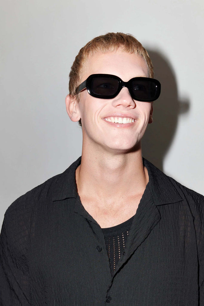 SZADE Soho Sunglasses - Gloss Black (Black Ink) 6