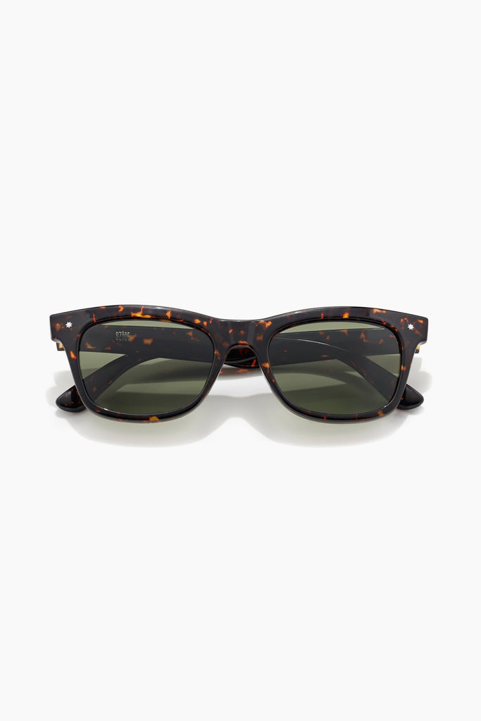 SZADE Hardy Sunglasses - Tort Gloss Green (Wasp/Moss Polarised) 1