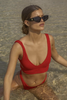 PETA + JAIN Alber Sunglasses - Honey Tort/Brown Grad 2