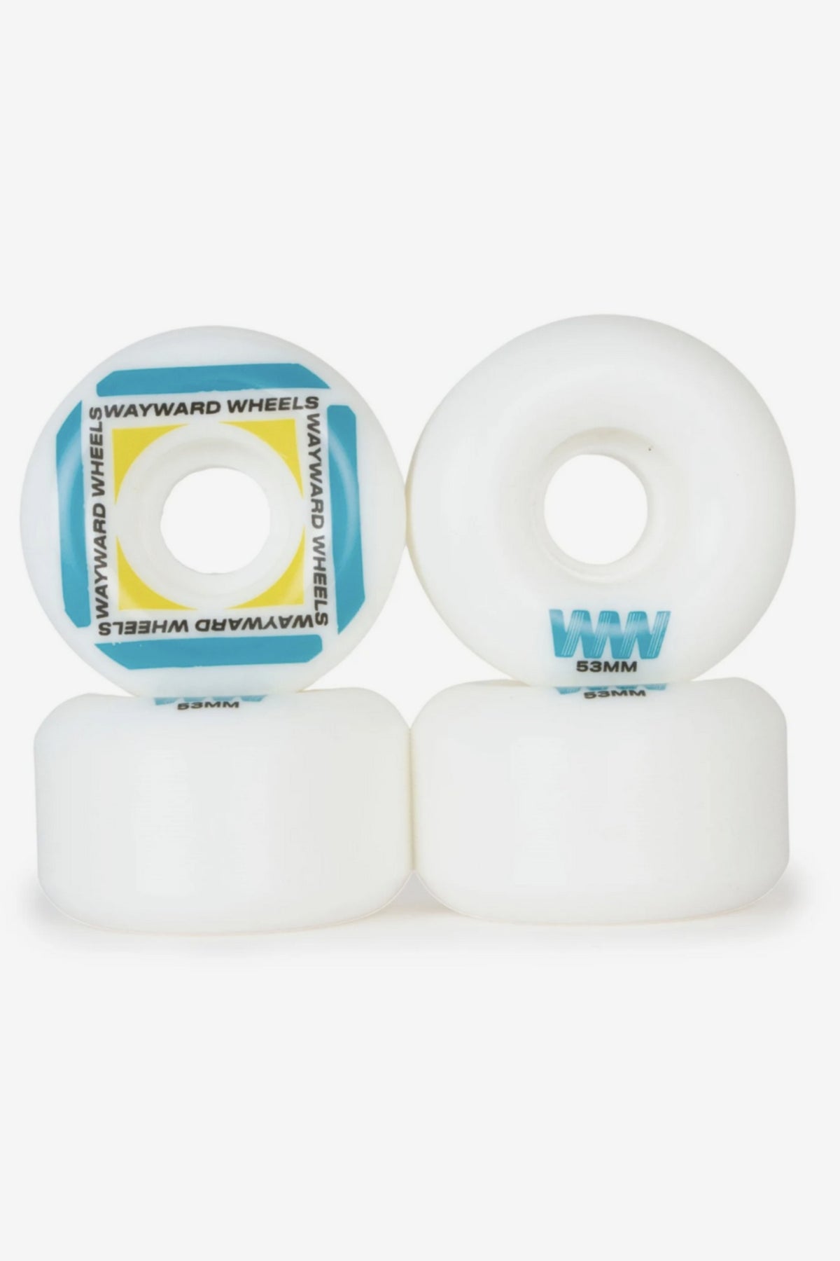 WAYWARD WHEELS 101A WAYPOINT FORMULA 53MM - WHITE/BLUE – Pretty Rad Store