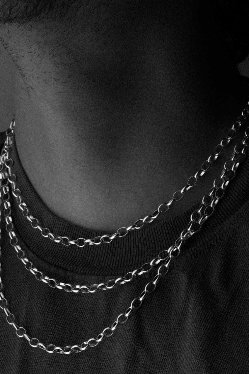 SUE THE BOY ROLLO OVAL CHAIN NECKLACE - 925 STERLING SILVER – Pretty ...