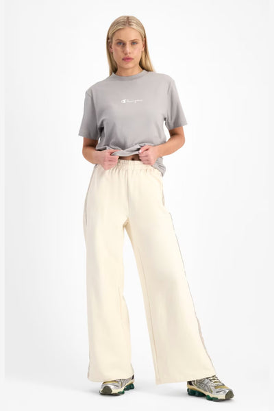 CHAMPION LUX TAPING WIDE LEG PANT - NATURAL