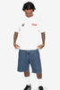 WORSHIP SUPPLIES BIG DAWG JEAN SHORT - STREAKER BLUE
