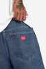 WORSHIP SUPPLIES BIG DAWG JEAN SHORT - STREAKER BLUE