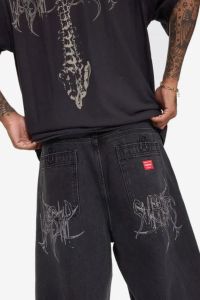 WORSHIP SUPPLIES SPINAL DOZER JEAN SHORT - USED BLACK