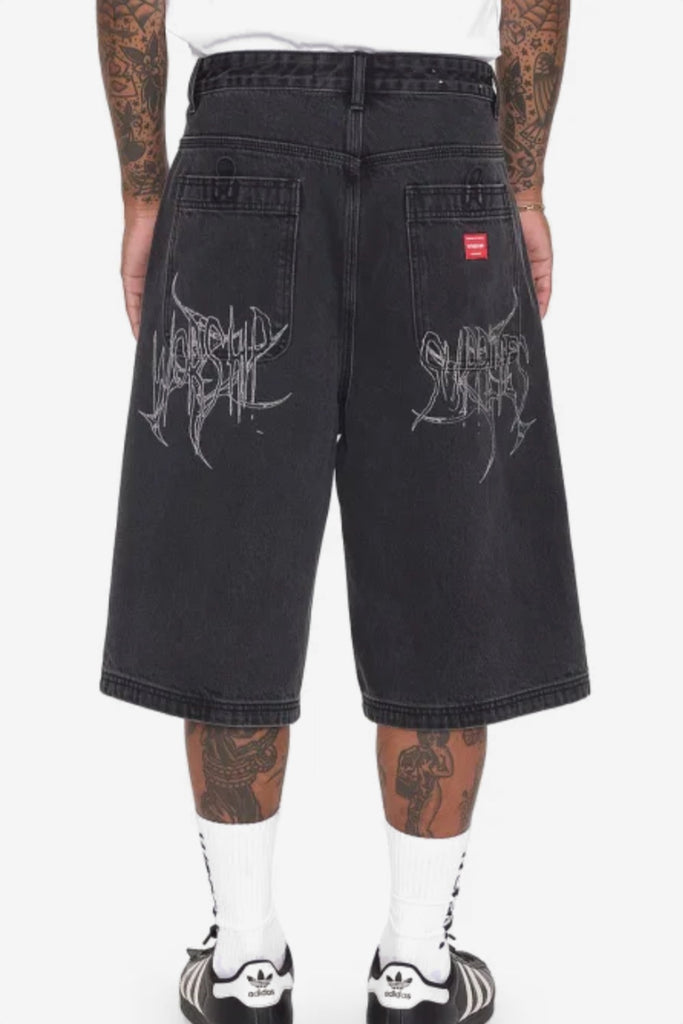 WORSHIP SUPPLIES SPINAL DOZER JEAN SHORT - USED BLACK