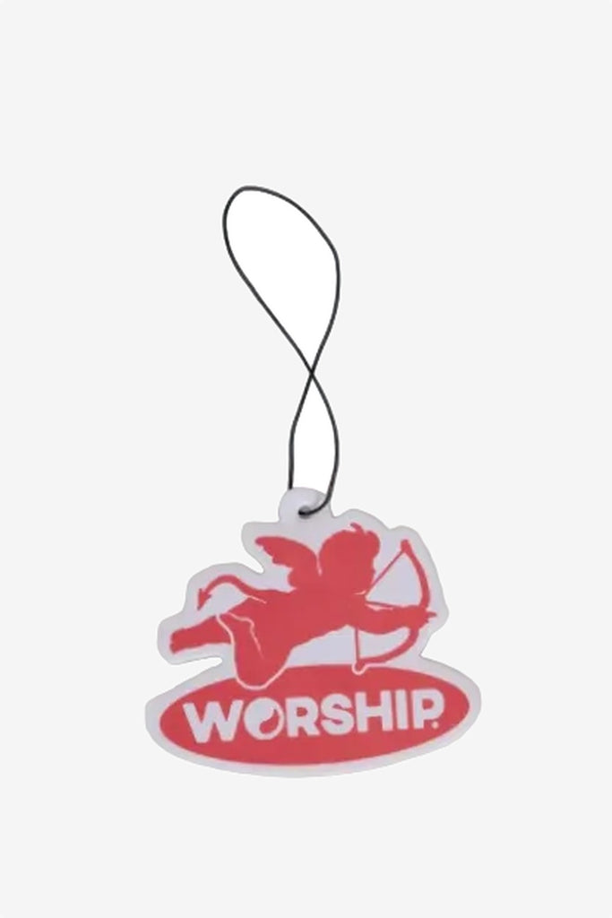 WORSHIP SUPPLIES SHADOW CHERUB CAR FRESHENER - RED