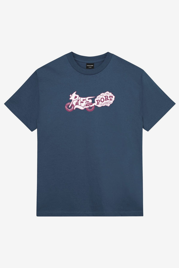 PASS~PORT MOTO TEE - HARBOUR BLUE