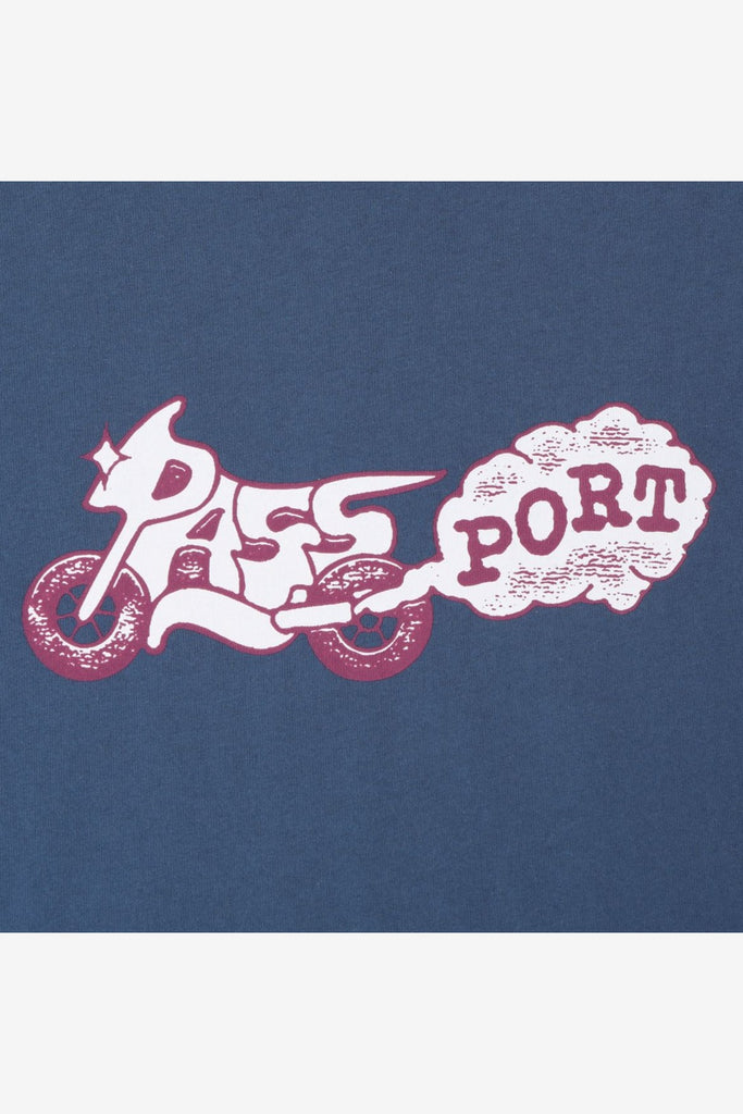 PASS~PORT MOTO TEE - HARBOUR BLUE