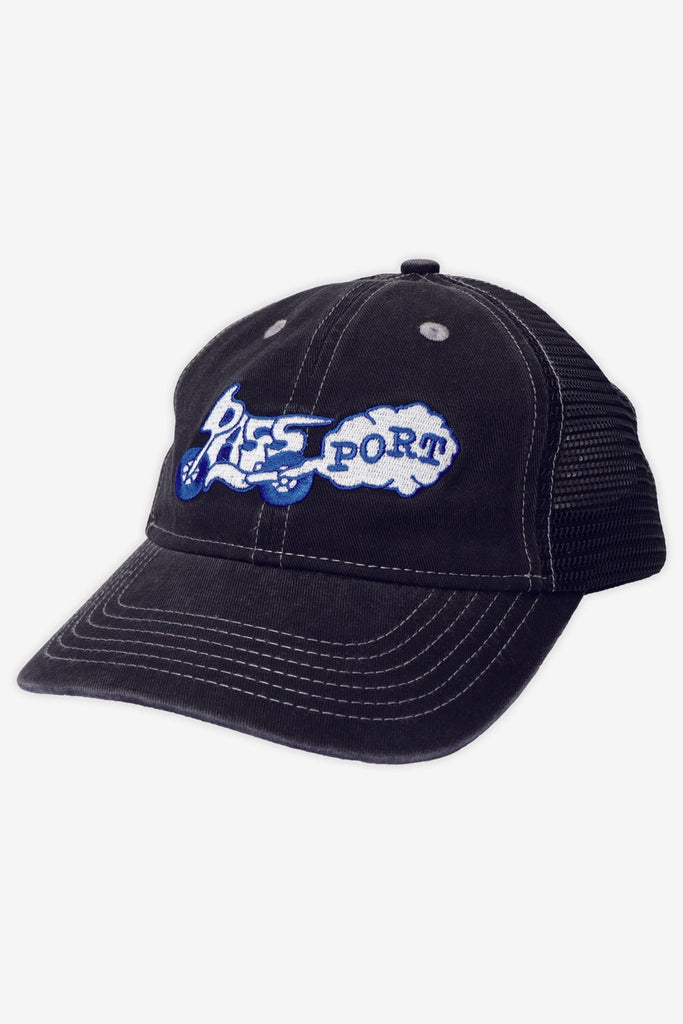 PASS~PORT MOTO LEAGUES TRUCKER CAP - BLACK