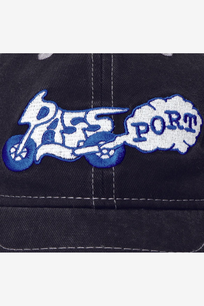 PASS~PORT MOTO LEAGUES TRUCKER CAP - BLACK
