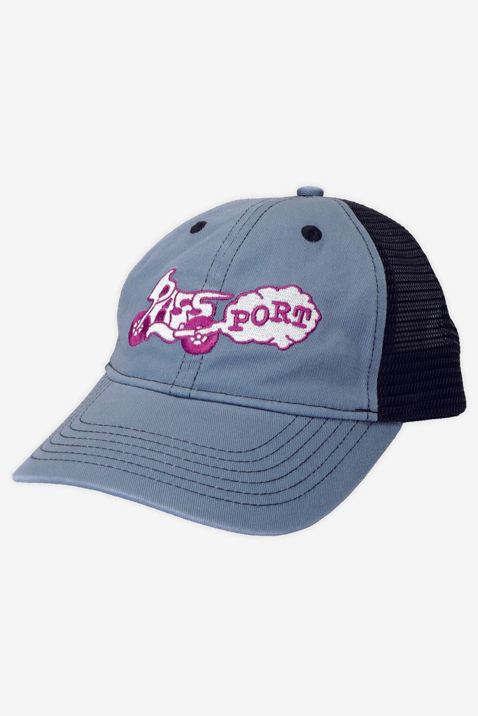PASS~PORT MOTO LEAGUES TRUCKER CAP - BLUE