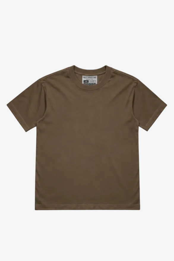 PRS SUPPLY CO.™ PREMIUM HEAVYWEIGHT BOX CROP TEE — WALNUT