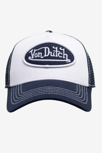 VON DUTCH TWILL TRUCKER HAT - DARK NAVY