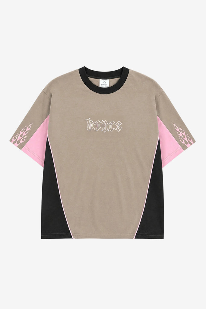 90's Steeze Panel Tee - 3 Tone